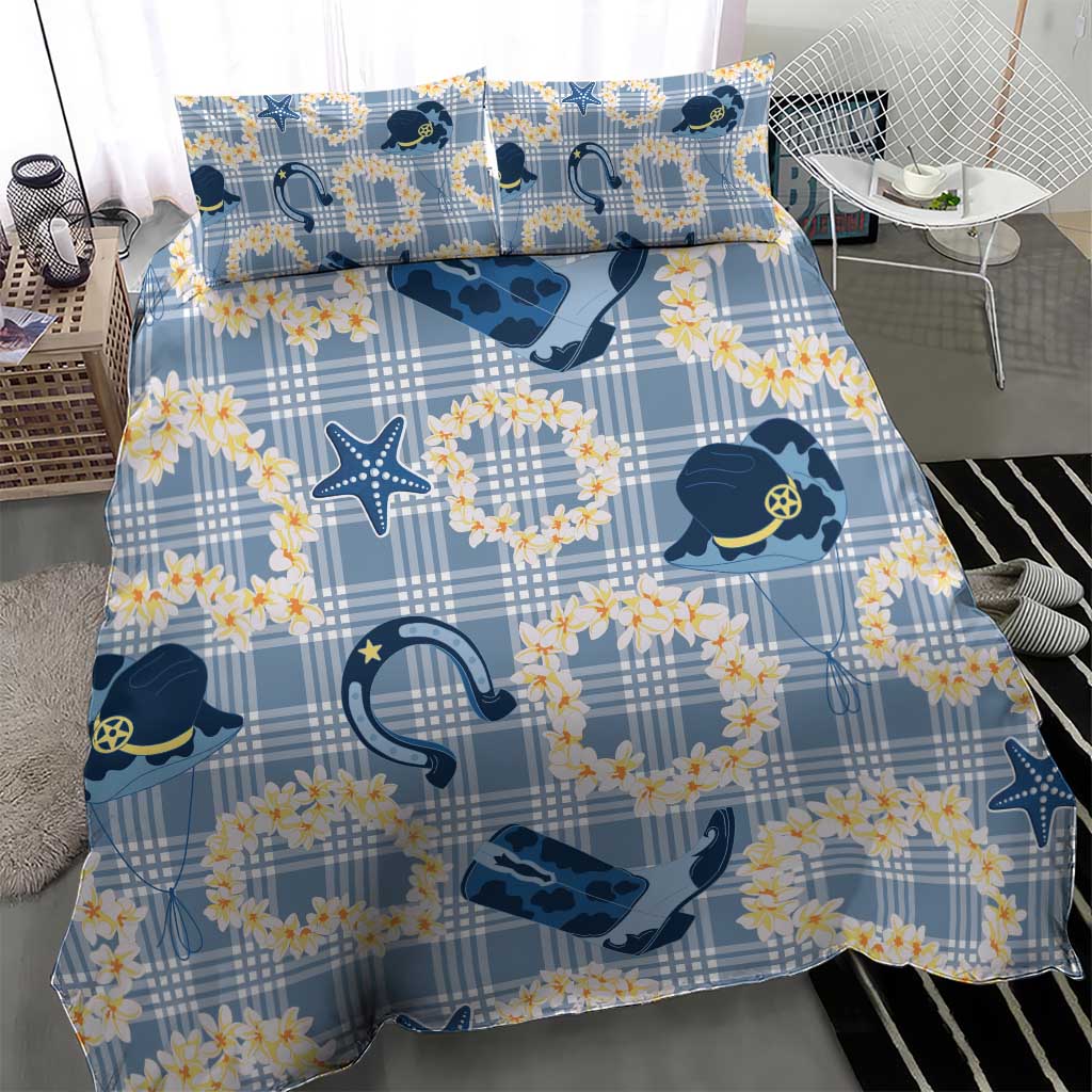 Aloha Hawaii Paniolo Jeans Palaka Bedding Set Coastal Rodeo - Polynesian Pride