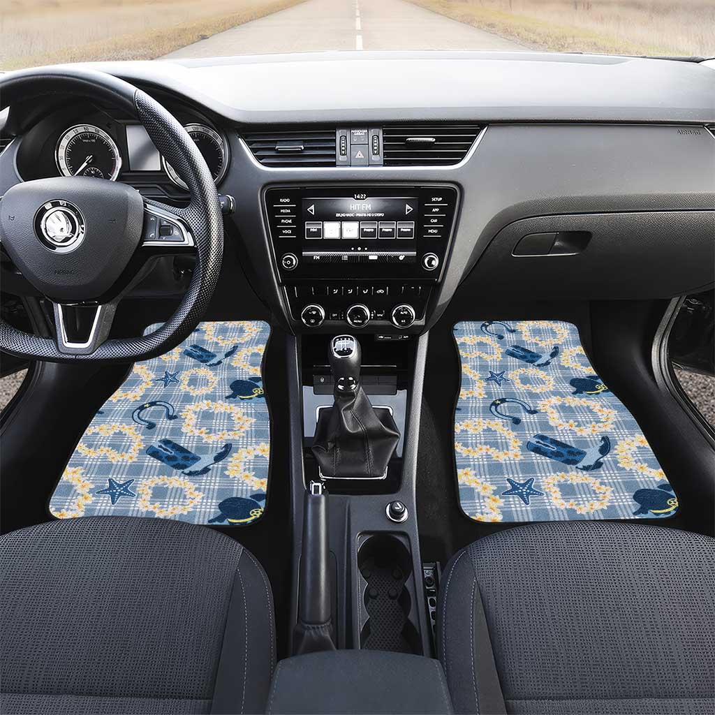Aloha Hawaii Paniolo Jeans Palaka Car Mats Coastal Rodeo - Polynesian Pride