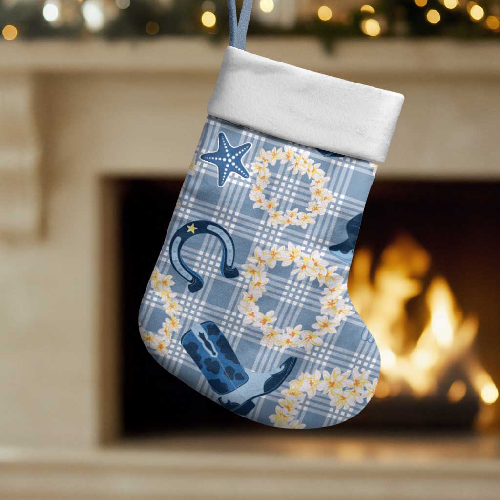 Aloha Hawaii Paniolo Jeans Palaka Christmas Stocking Coastal Rodeo - Polynesian Pride