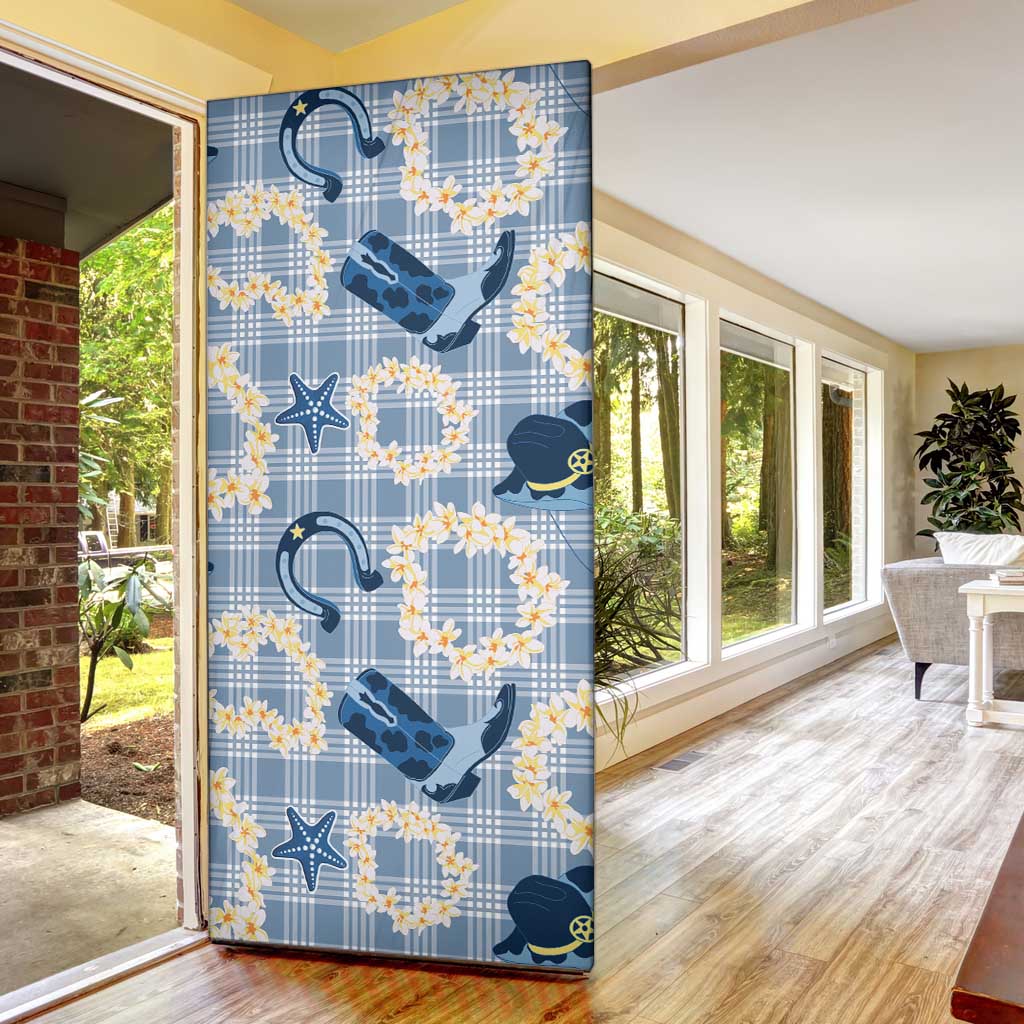 Aloha Hawaii Paniolo Jeans Palaka Door Cover Coastal Rodeo - Polynesian Pride