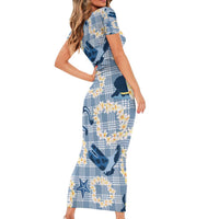 Aloha Hawaii Paniolo Jeans Palaka Family Matching Short Sleeve Bodycon Dress and Hawaiian Shirt Coastal Rodeo LT7 - Polynesian Pride