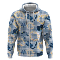 Aloha Hawaii Paniolo Jeans Palaka Hoodie Coastal Rodeo - Polynesian Pride