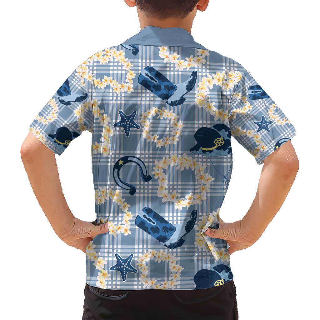 Aloha Hawaii Paniolo Jeans Palaka Kid Hawaiian Shirt Coastal Rodeo LT7 - Polynesian Pride