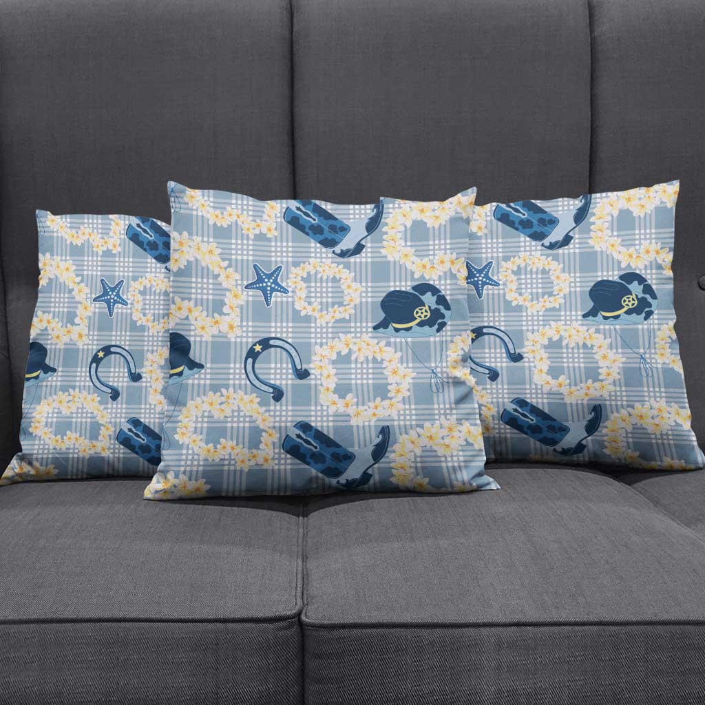 Aloha Hawaii Paniolo Jeans Palaka Pillow Cover Coastal Rodeo - Polynesian Pride