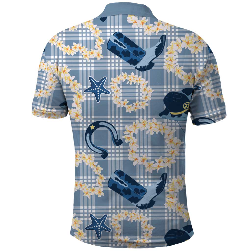 Aloha Hawaii Paniolo Jeans Palaka Polo Shirt Coastal Rodeo - Polynesian Pride