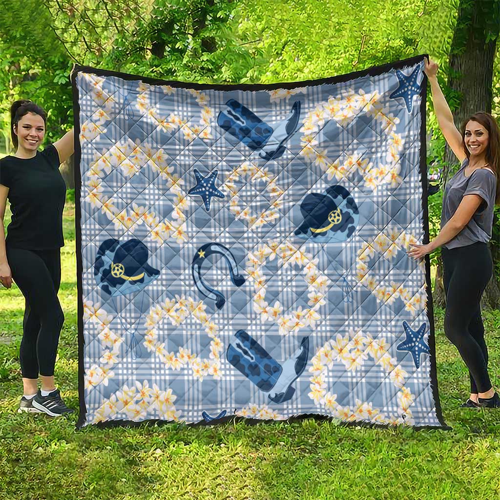 Aloha Hawaii Paniolo Jeans Palaka Quilt Coastal Rodeo - Polynesian Pride