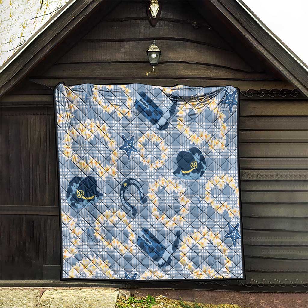 Aloha Hawaii Paniolo Jeans Palaka Quilt Coastal Rodeo - Polynesian Pride
