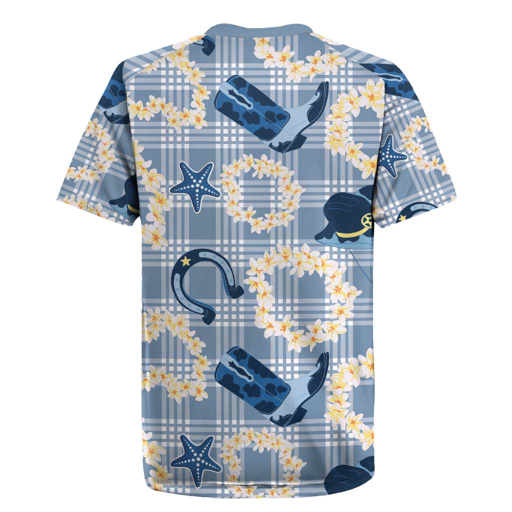 Aloha Hawaii Paniolo Jeans Palaka Rugby Jersey Coastal Rodeo - Polynesian Pride