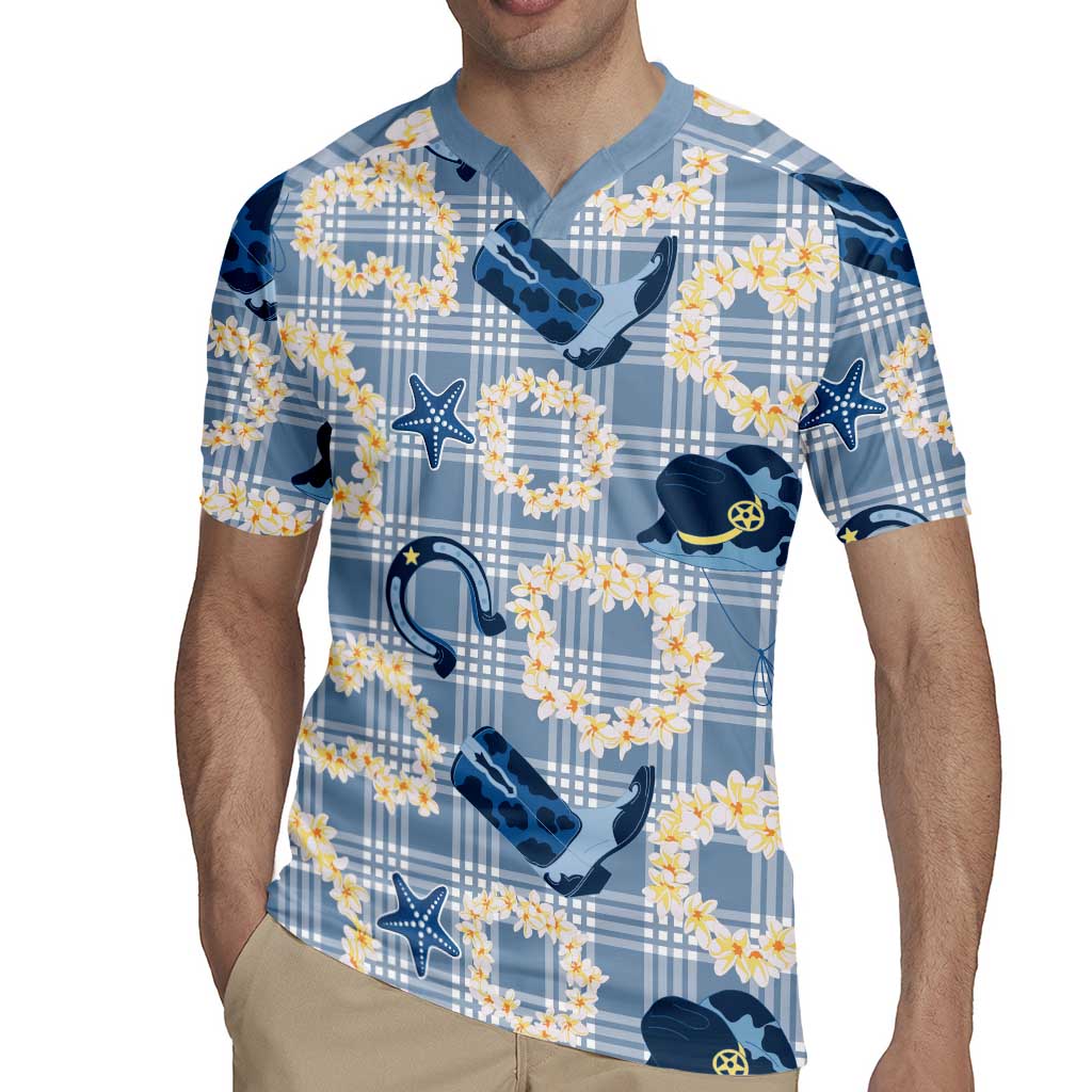 Aloha Hawaii Paniolo Jeans Palaka Rugby Jersey Coastal Rodeo - Polynesian Pride
