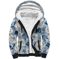 Aloha Hawaii Paniolo Jeans Palaka Sherpa Hoodie Coastal Rodeo - Polynesian Pride