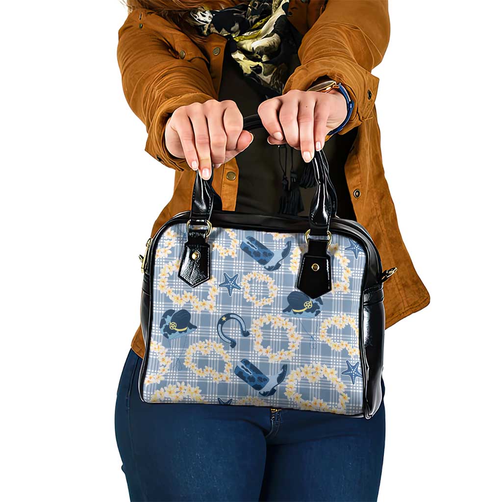 Aloha Hawaii Paniolo Jeans Palaka Shoulder Handbag Coastal Rodeo LT7 One Size Pastel Blue - Polynesian Pride