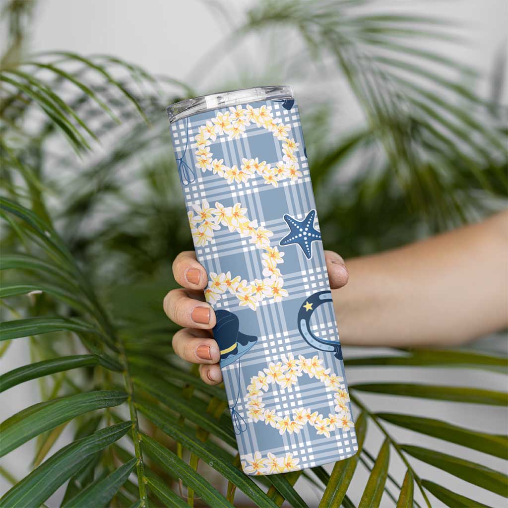 Aloha Hawaii Paniolo Jeans Palaka Skinny Tumbler Coastal Rodeo - Polynesian Pride
