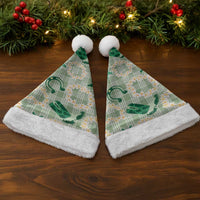 Aloha Hawaii Paniolo Mint Palaka Christmas Santa Hat Coastal Rodeo - Polynesian Pride