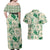 Aloha Hawaii Paniolo Mint Palaka Couples Matching Off Shoulder Maxi Dress and Hawaiian Shirt Coastal Rodeo - Polynesian Pride