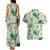 Aloha Hawaii Paniolo Mint Palaka Couples Matching Tank Maxi Dress and Hawaiian Shirt Coastal Rodeo - Polynesian Pride
