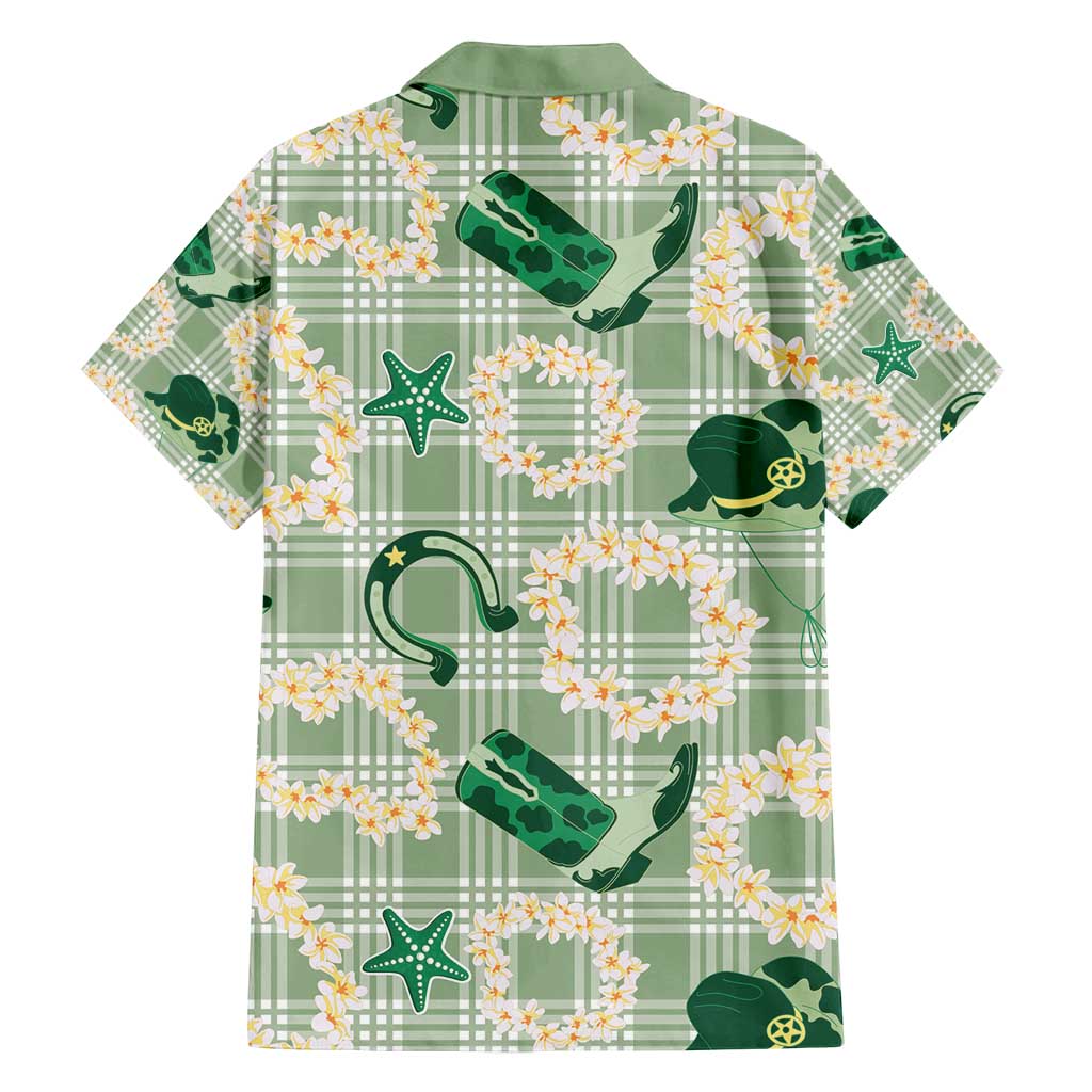Aloha Hawaii Paniolo Mint Palaka Family Matching Summer Maxi Dress and Hawaiian Shirt Coastal Rodeo LT7 - Polynesian Pride