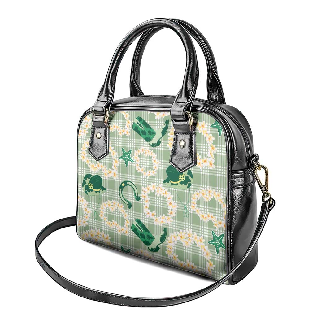 Aloha Hawaii Paniolo Mint Palaka Shoulder Handbag Coastal Rodeo - Polynesian Pride