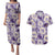 Aloha Hawaii Paniolo Lavender Palaka Couples Matching Puletasi and Hawaiian Shirt Coastal Rodeo - Polynesian Pride