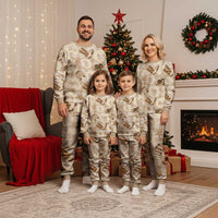 Aloha Hawaii Paniolo Khaki Palaka Christmas Pajama Set Coastal Rodeo LT7 - Polynesian Pride
