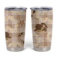 Aloha Hawaii Paniolo Khaki Palaka Tumbler Cup Coastal Rodeo LT7 Khaki - Polynesian Pride