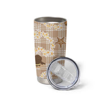 Aloha Hawaii Paniolo Khaki Palaka Tumbler Cup Coastal Rodeo LT7 - Polynesian Pride