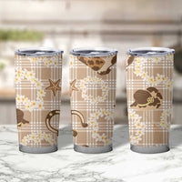 Aloha Hawaii Paniolo Khaki Palaka Tumbler Cup Coastal Rodeo LT7 - Polynesian Pride