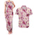 Aloha Hawaii Paniolo Lokelani Rose Palaka Couples Matching Tank Maxi Dress and Hawaiian Shirt Coastal Rodeo - Polynesian Pride