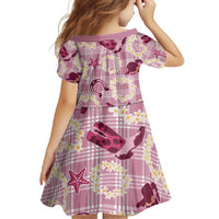 Aloha Hawaii Paniolo Lokelani Rose Palaka Family Matching Long Sleeve Bodycon Dress and Hawaiian Shirt Coastal Rodeo LT7 - Polynesian Pride