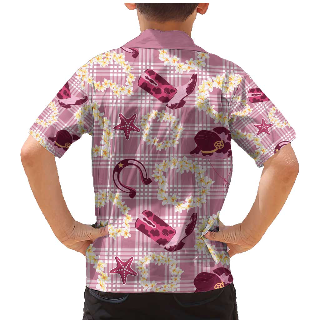 Aloha Hawaii Paniolo Lokelani Rose Palaka Family Matching Mermaid Dress and Hawaiian Shirt Coastal Rodeo LT7 - Polynesian Pride