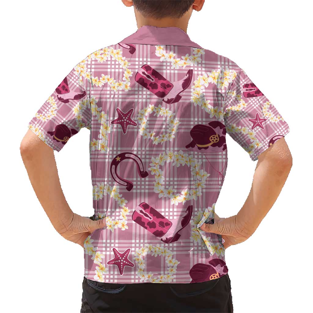 Aloha Hawaii Paniolo Lokelani Rose Palaka Hawaiian Shirt Coastal Rodeo - Polynesian Pride