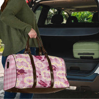 Aloha Hawaii Paniolo Lokelani Rose Palaka Travel Bag Coastal Rodeo - Polynesian Pride