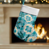 Aloha Hawaii Paniolo Teal Palaka Christmas Stocking Coastal Rodeo LT7 Set of 2 Teal - Polynesian Pride