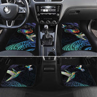 Polynesian Cancers Awareness Car Mats Hummingbird - Fly High Until We Meet Again LT7 Set 4pcs Colorful - Polynesian Pride
