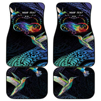 Polynesian Cancers Awareness Car Mats Hummingbird - Fly High Until We Meet Again LT7 - Polynesian Pride
