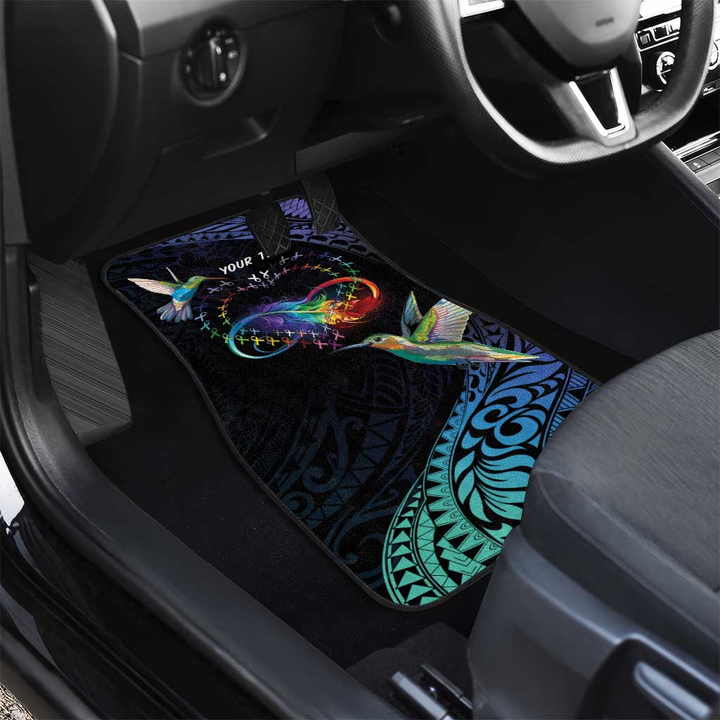 Polynesian Cancers Awareness Car Mats Hummingbird - Fly High Until We Meet Again LT7 - Polynesian Pride