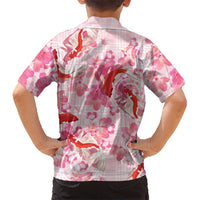 Pink Palaka Hawaii Aloha Hawaiian Shirt Koi Pond Mix Sakura - Polynesian Pride