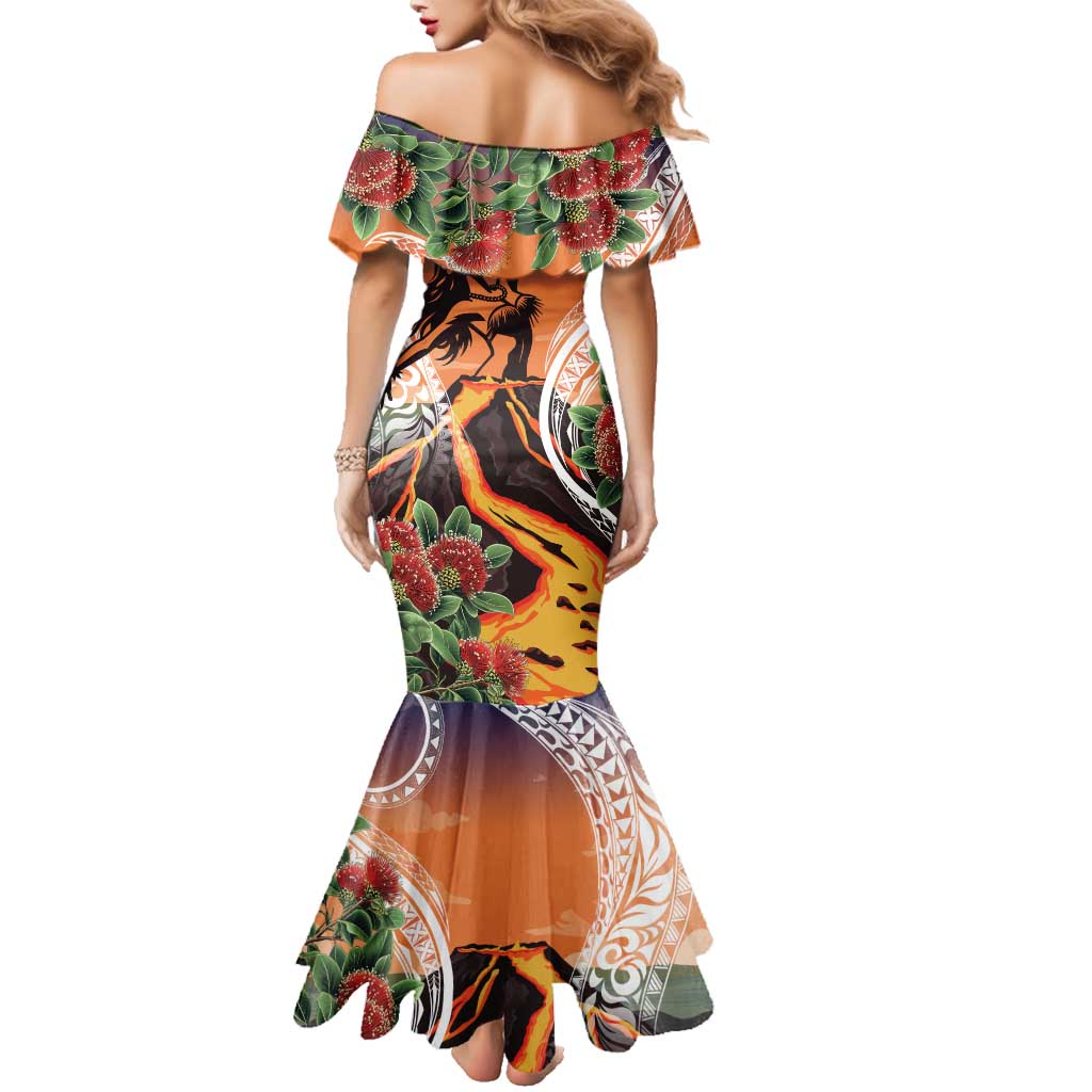 Hawaii Women's Day Tribal Family Matching Mermaid Dress and Hawaiian Shirt Pele Honua Mea LT7 - Polynesian Pride