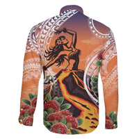 Hawaii Women's Day Tribal Family Matching Summer Maxi Dress and Hawaiian Shirt Pele Honua Mea LT7 - Polynesian Pride