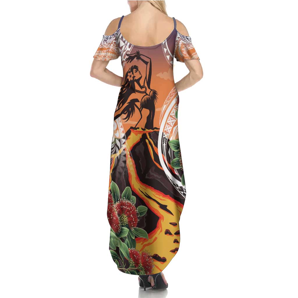 Hawaii Women's Day Tribal Family Matching Summer Maxi Dress and Hawaiian Shirt Pele Honua Mea LT7 - Polynesian Pride