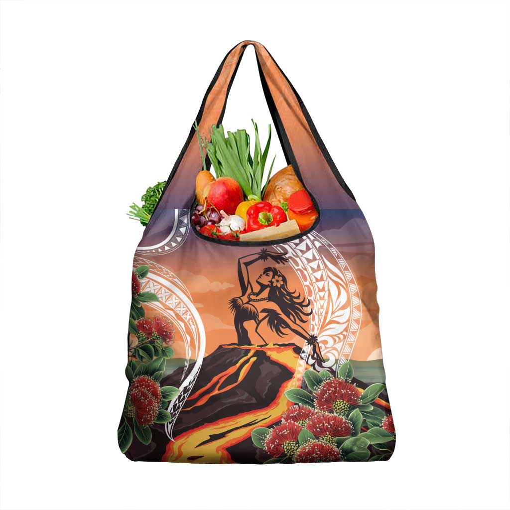 Hawaii Women's Day Tribal Grocery Bag Pele Honua Mea LT7 1-pack One Size Art - Polynesian Pride