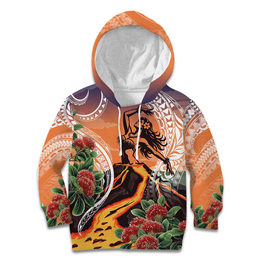 Hawaii Women's Day Tribal Kid Hoodie Pele Honua Mea LT7 Hoodie Art - Polynesian Pride