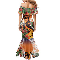 Hawaii Women's Day Tribal Mermaid Dress Pele Honua Mea LT7 - Polynesian Pride