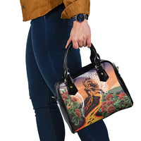 Hawaii Women's Day Tribal Shoulder Handbag Pele Honua Mea