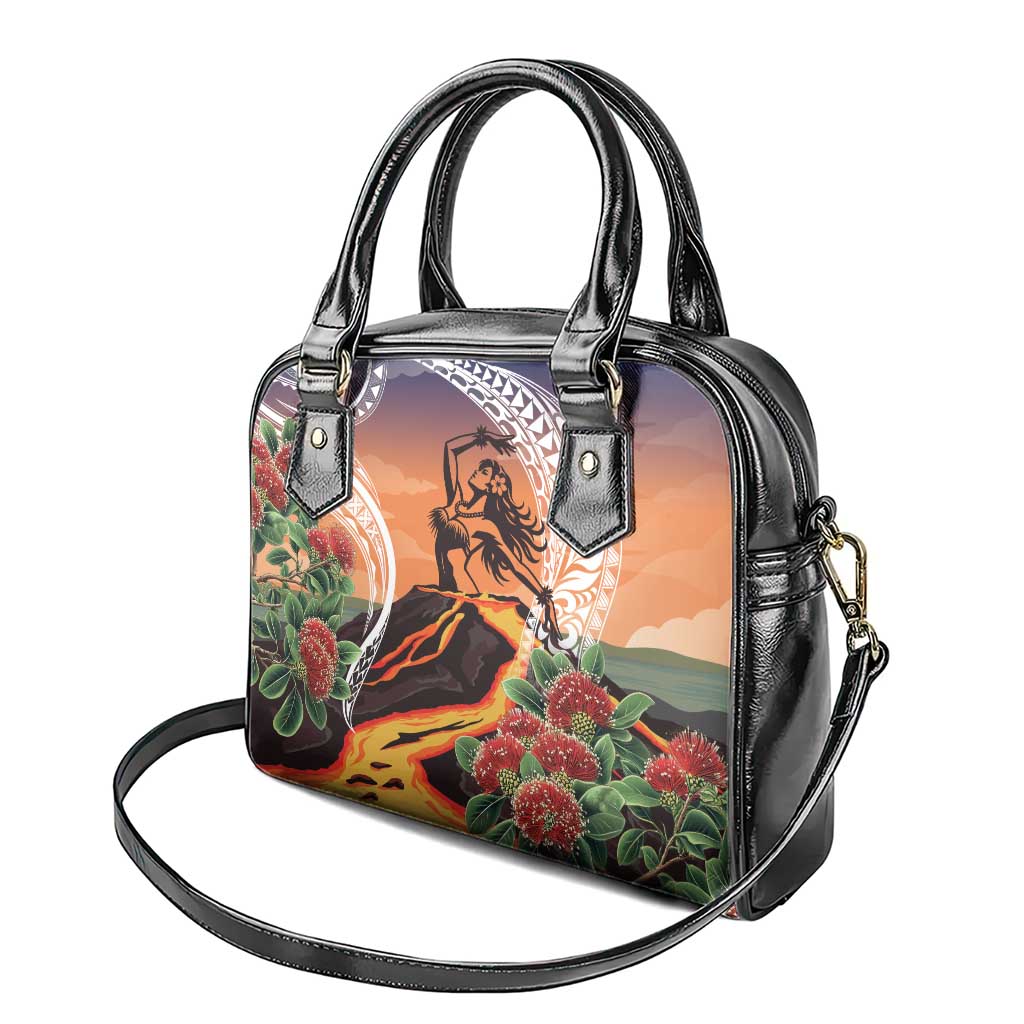 Hawaii Women's Day Tribal Shoulder Handbag Pele Honua Mea