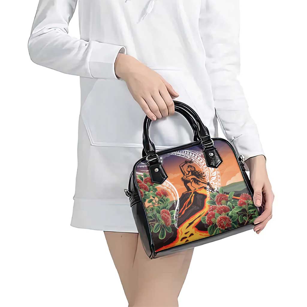 Hawaii Women's Day Tribal Shoulder Handbag Pele Honua Mea