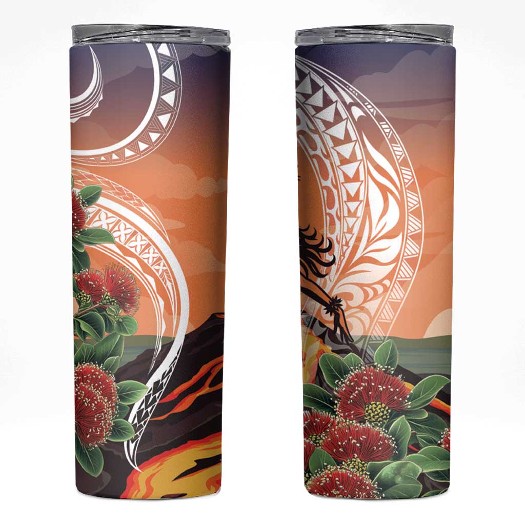 Hawaii Women's Day Tribal Skinny Tumbler Pele Honua Mea LT7 Art - Polynesian Pride