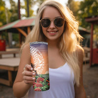 Hawaii Women's Day Tribal Skinny Tumbler Pele Honua Mea LT7 - Polynesian Pride