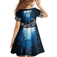 World Ocean Day Pasifika Family Matching Off Shoulder Short Dress and Hawaiian Shirt Awaken New Depths LT7 - Polynesian Pride