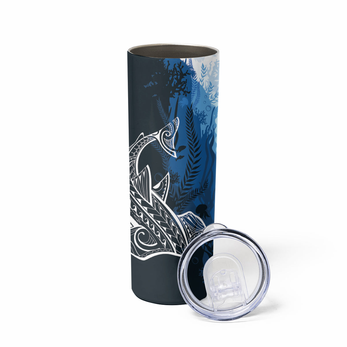 World Ocean Day Pasifika Skinny Tumbler Awaken New Depths LT7 - Polynesian Pride