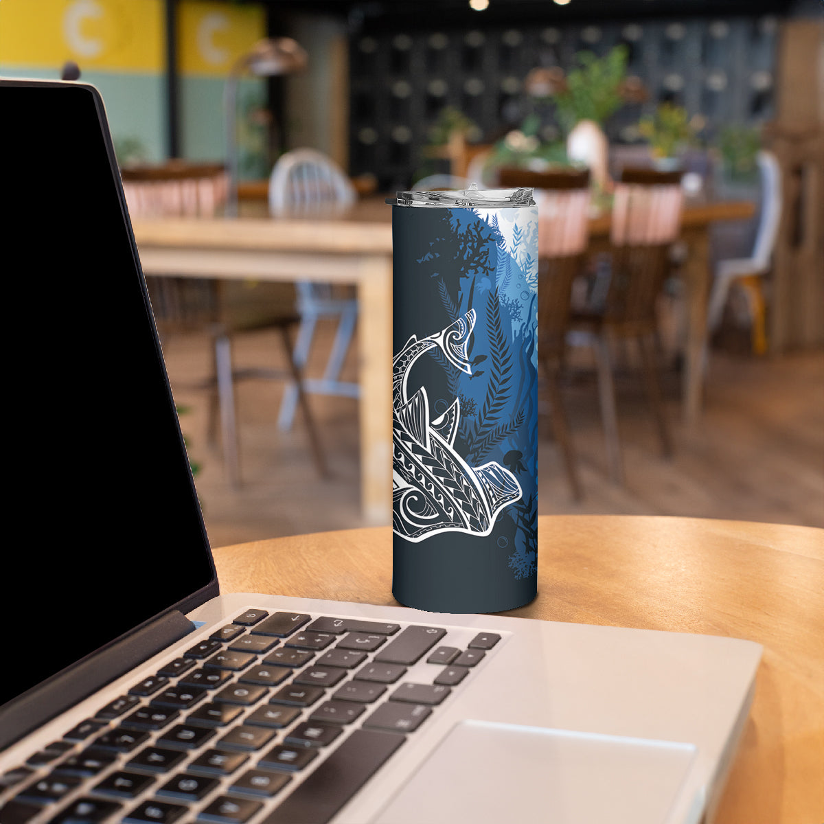 World Ocean Day Pasifika Skinny Tumbler Awaken New Depths LT7 - Polynesian Pride